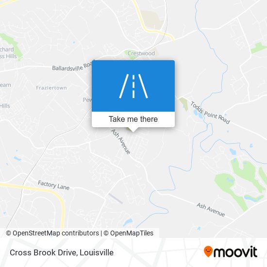 Cross Brook Drive map