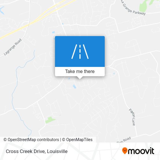 Cross Creek Drive map