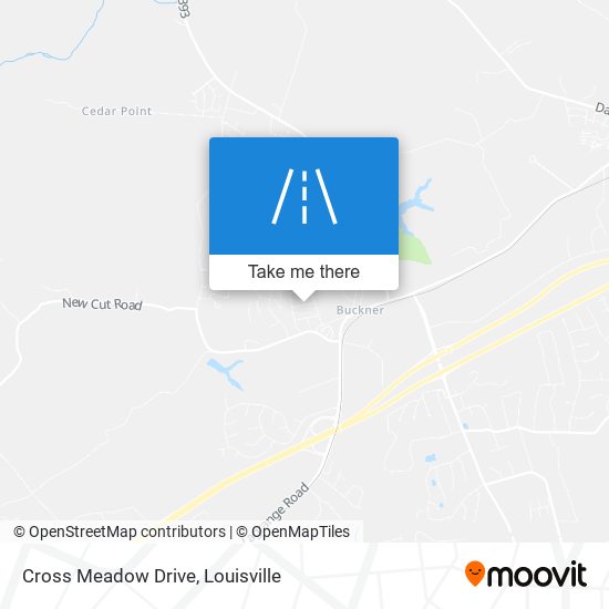 Cross Meadow Drive map