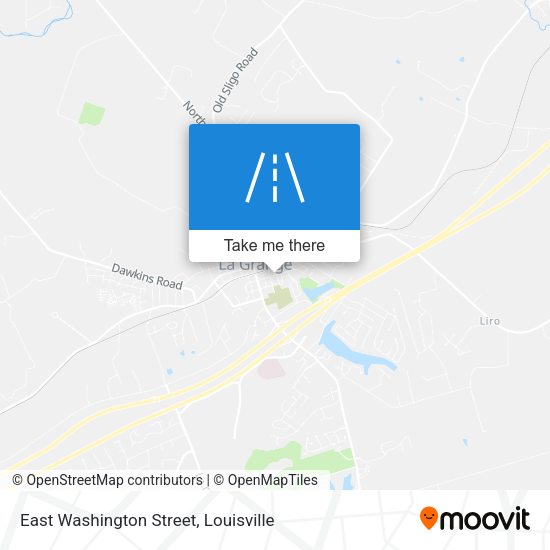 East Washington Street map