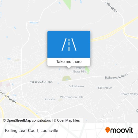 Falling Leaf Court map