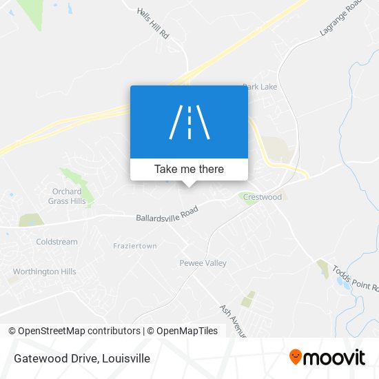 Gatewood Drive map