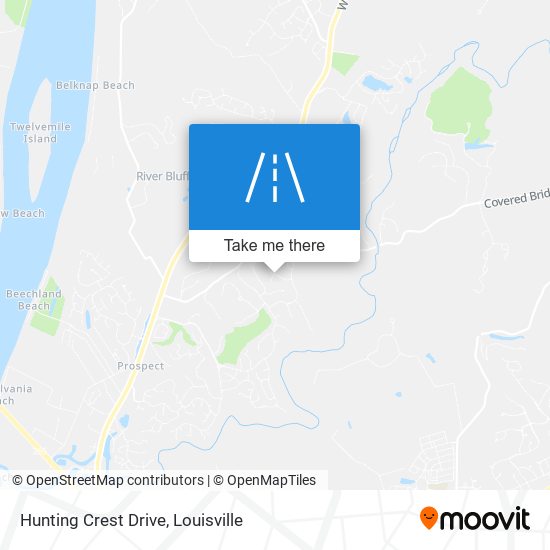 Hunting Crest Drive map