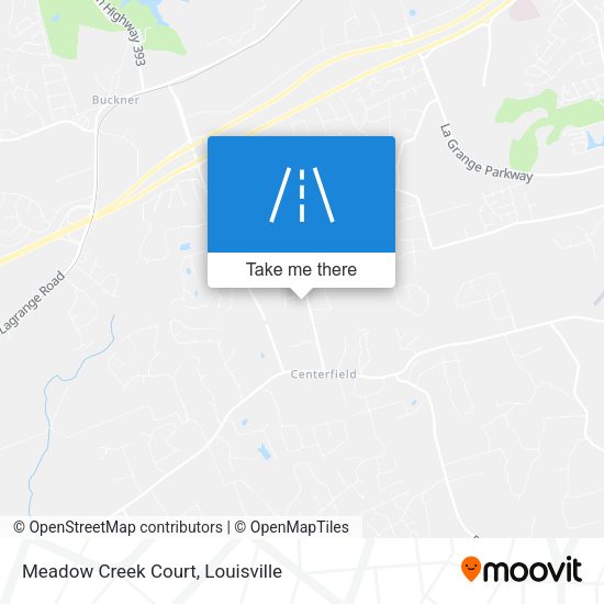 Mapa de Meadow Creek Court