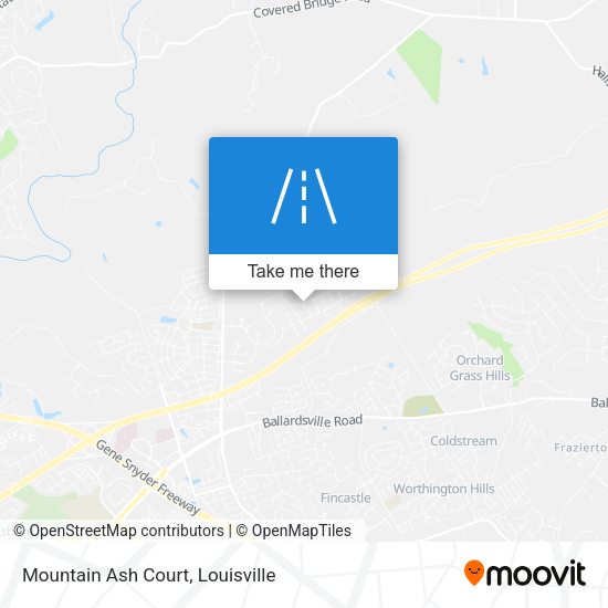 Mapa de Mountain Ash Court