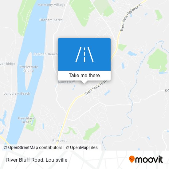 River Bluff Road map