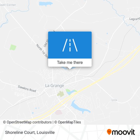 Shoreline Court map