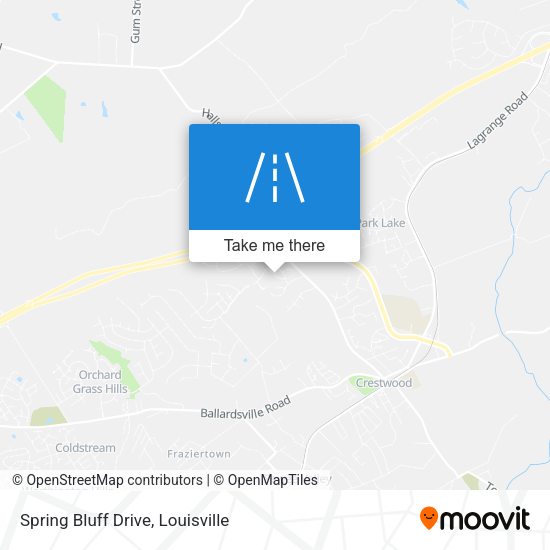 Spring Bluff Drive map