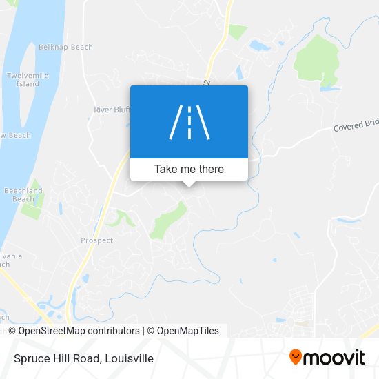 Spruce Hill Road map