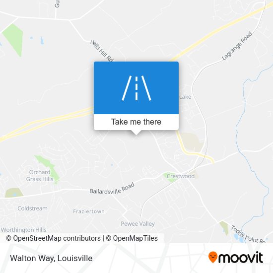 Mapa de Walton Way