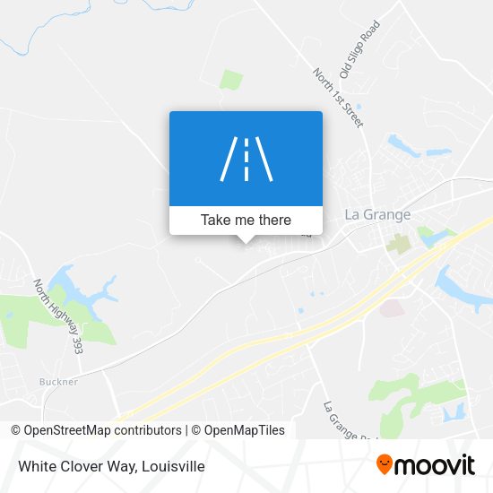 White Clover Way map