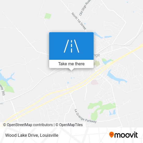 Wood Lake Drive map
