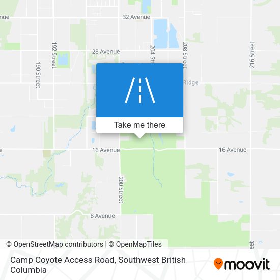 Camp Coyote Access Road plan