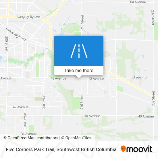 Five Corners Park Trail map
