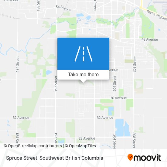 Spruce Street map