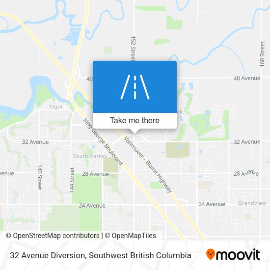 32 Avenue Diversion plan