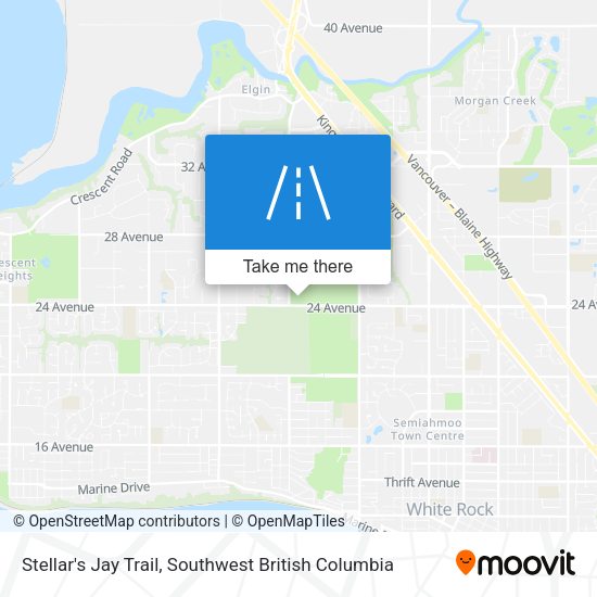 Stellar's Jay Trail map