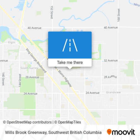 Wills Brook Greenway map