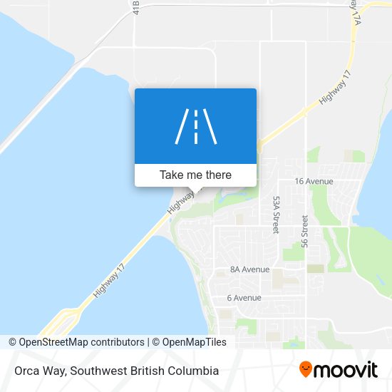 Orca Way map