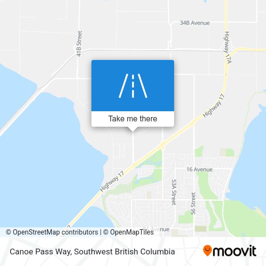 Canoe Pass Way map