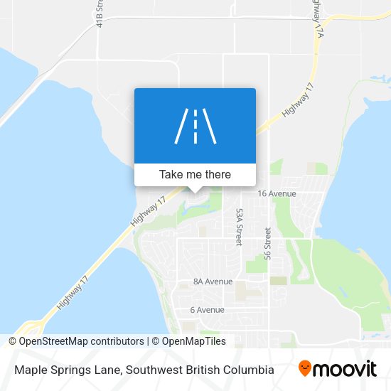 Maple Springs Lane map