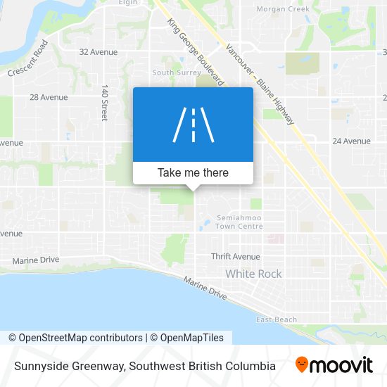 Sunnyside Greenway map