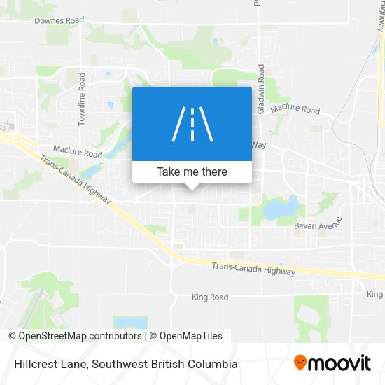 Hillcrest Lane map