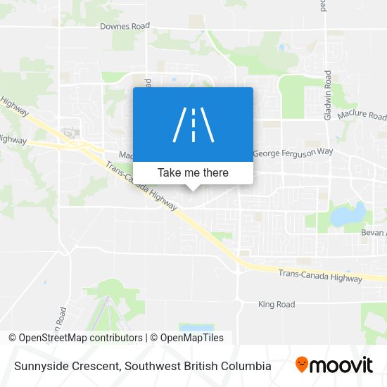 Sunnyside Crescent map