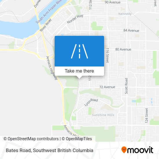 Bates Road map
