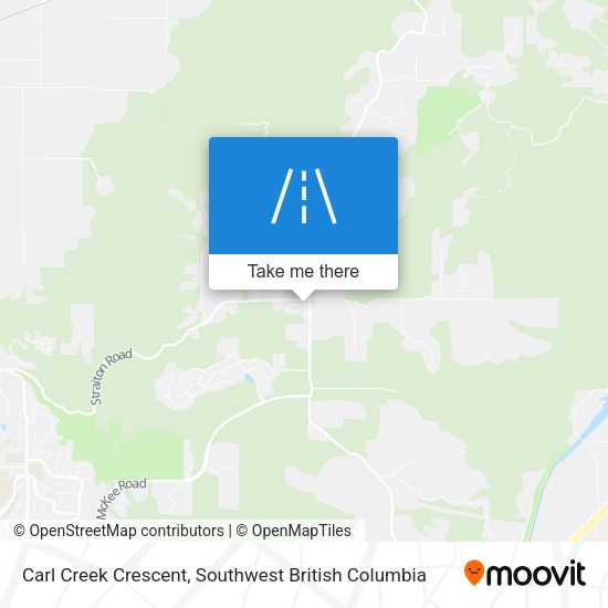 Carl Creek Crescent map