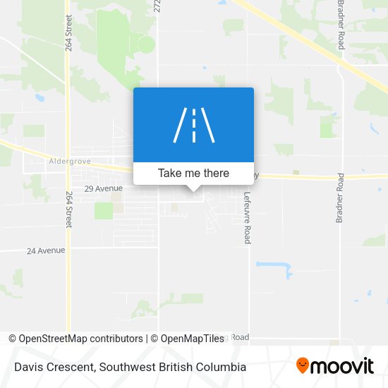 Davis Crescent map