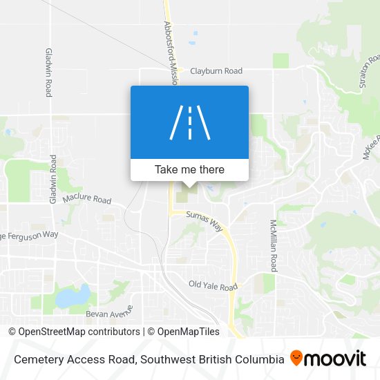 Cemetery Access Road plan