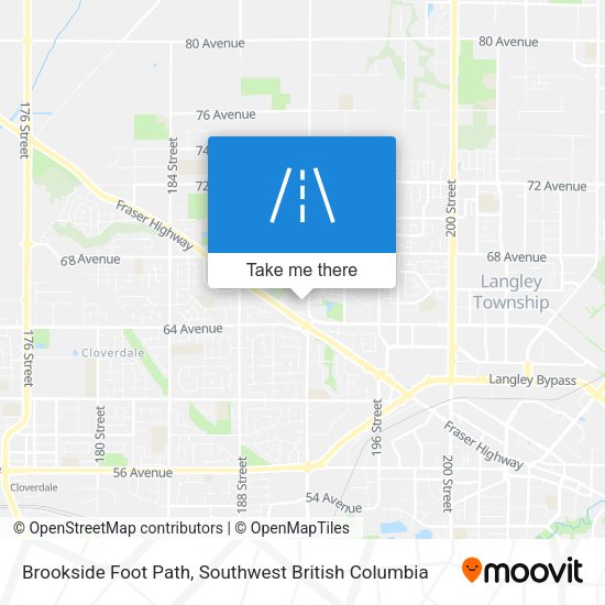 Brookside Foot Path map