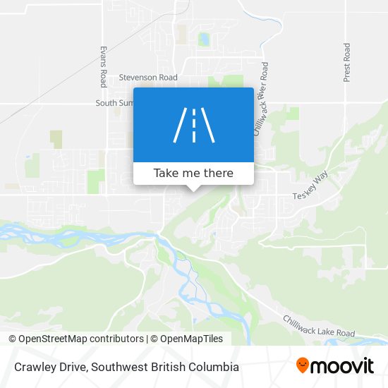 Crawley Drive map