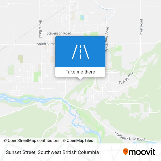 Sunset Street map
