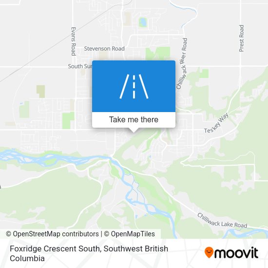 Foxridge Crescent South map