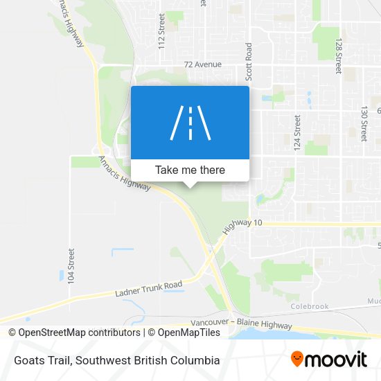 Goats Trail map