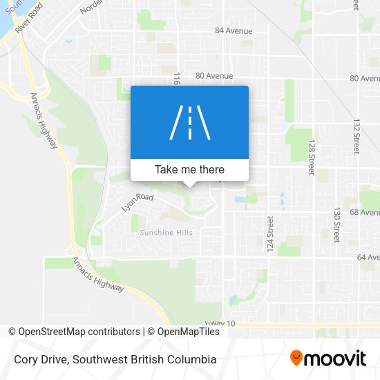 Cory Drive map