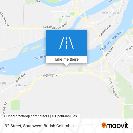 92 Street map