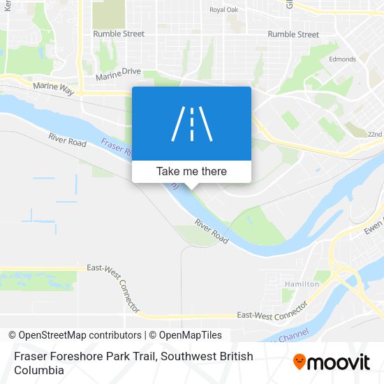 Fraser Foreshore Park Trail plan