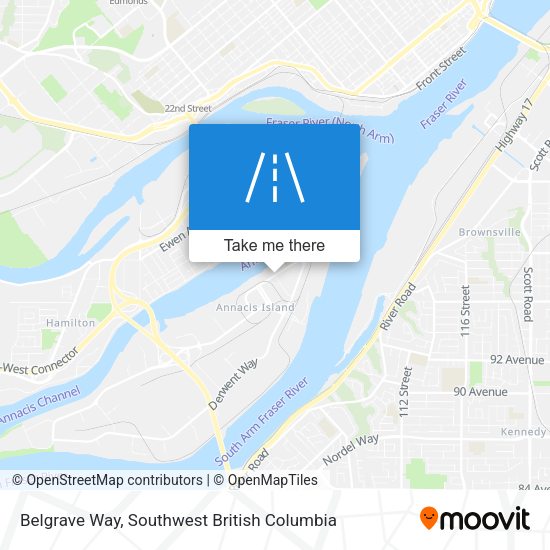 Belgrave Way map