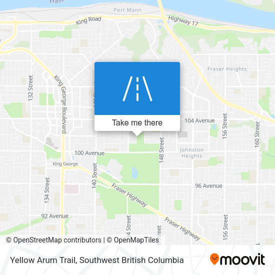 Yellow Arum Trail map