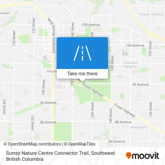 Surrey Nature Centre Connector Trail map