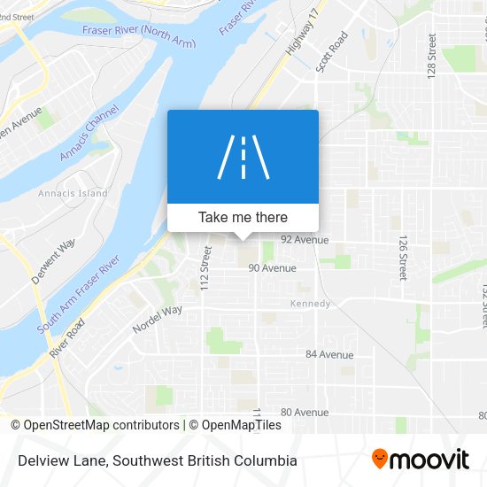 Delview Lane map