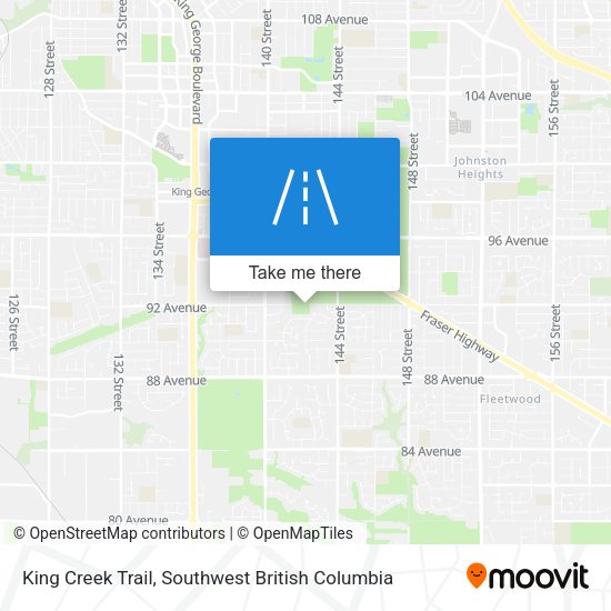 King Creek Trail map