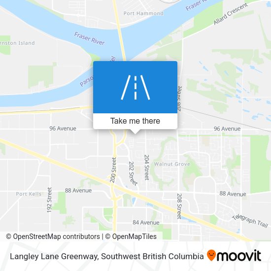 Langley Lane Greenway map
