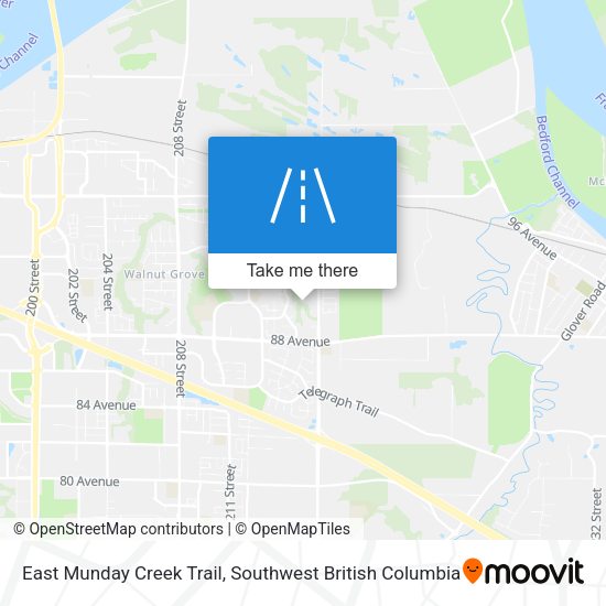 East Munday Creek Trail map