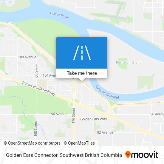 Golden Ears Connector map
