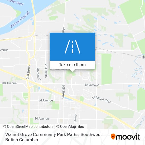 Walnut Grove Community Park Paths plan