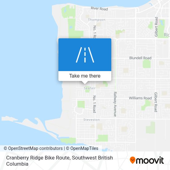 Cranberry Ridge Bike Route map
